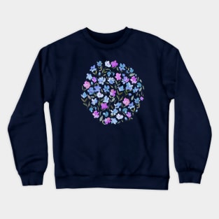 Fresh Flowers Purple Crewneck Sweatshirt